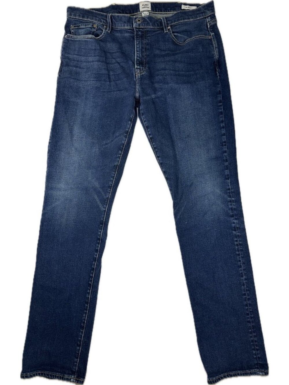 Flint and Tinder All American Jeans Mens 38x34 Stretch Slim Fit Straight Blue